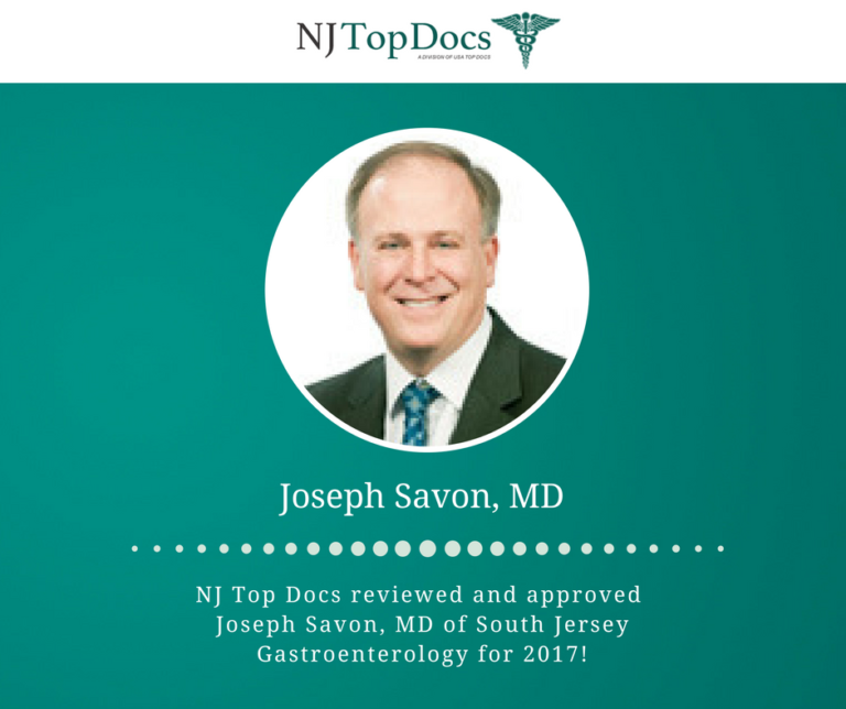 NJ Top Docs Proudly Presents Dr. Joseph Savon for 2017