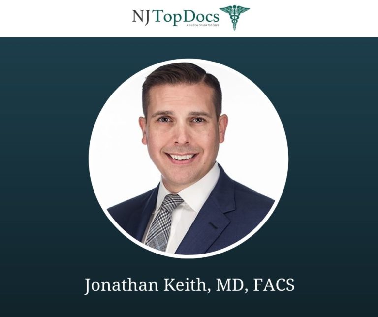 Microvascular Surgeon, Dr. Jonathan Keith Named NJ Top Doc